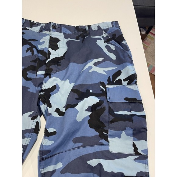 Rothco Blue BDU Pants Camouflage Tactical 6-Pocket Cargo Military Fatigues - Picture 4 of 16